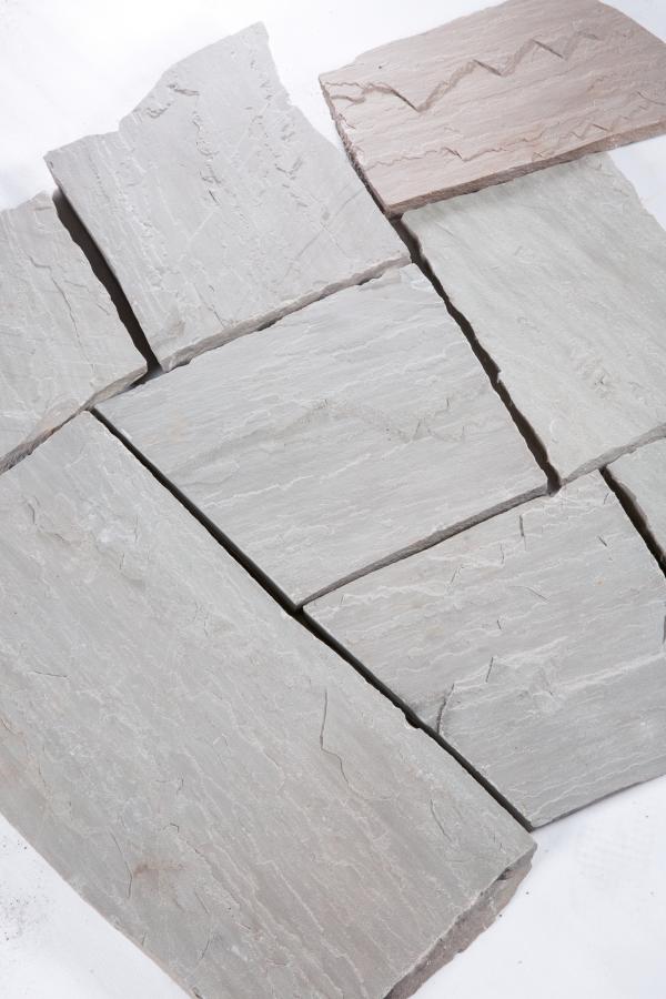 Polygonalplatten Sandstein "ARTOS" (grau) ca. 2,5 cm Stärke
