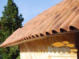 Preview: Mediterrane Dachziegel "ROMA" Unterschale Mönch/Nonne