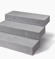 Preview: Blockstufen Granit "GALANT" (dunkelgrau-anthrazit) geflammt