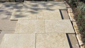 Preview: Terrassenplatten Kalkstein "CLEOPATRA" (creme-beige-gelb)