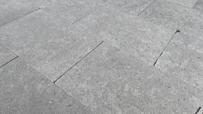 Preview: Terrassenplatten Kalkstein "ANUBIS" (braun-grau) -antik-