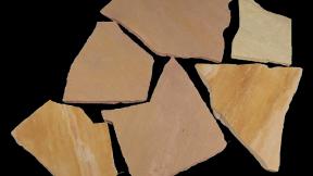Preview: Polygonalplatten Sandstein "NEVADA" (rötlich-bunt) ca. 2,5-4,0 cm Stärke