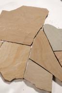 Preview: Polygonalplatten Sandstein "SAHARA" (beige-sand-grau-baun) ca. 2,5 cm Stärke