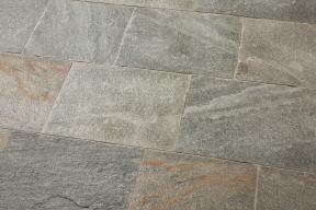 Preview: Terrassenplatten Gneis "LUCIA ELEGANCE" (grau-gelblich-gemischt) 40x2-4 cm, freie Länge