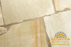 Preview: Terrassenplatten Sandstein "LEMON/MINT" spaltrau