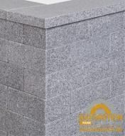Preview: Mauersteine Granit "GALANT Elegance" (anthrazit) -geflammt-