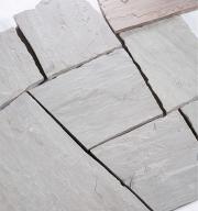 Preview: Polygonalplatten Sandstein "ARTOS" (grau) ca. 2,5 cm Stärke